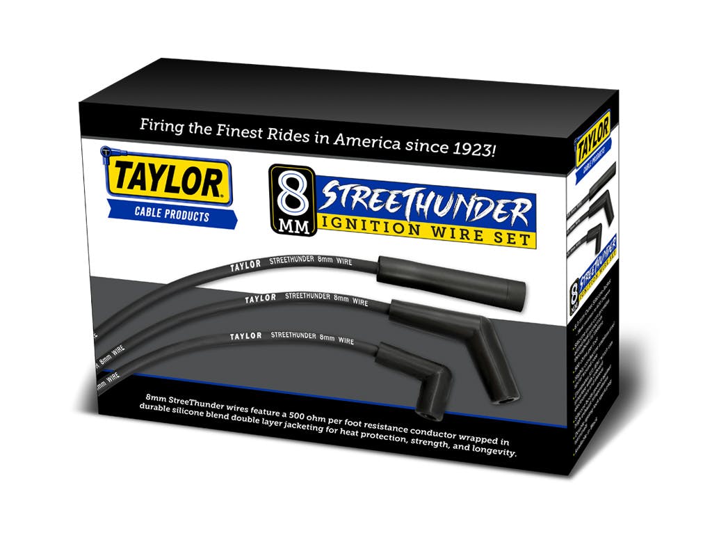 Taylor Cable Products 53010 Streethunder custom 6 cyl black